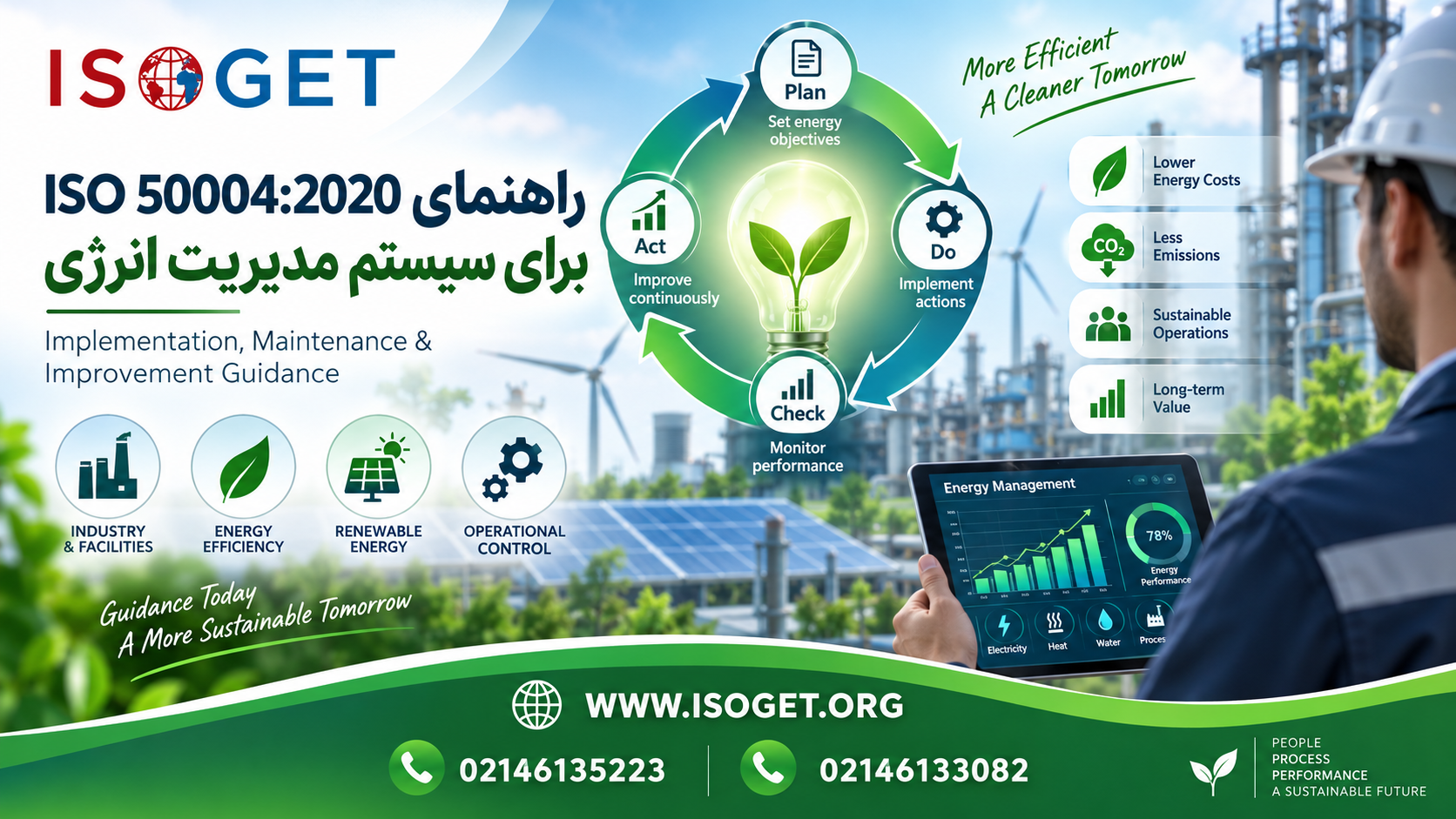 گواهینامه ایزو 50004 و راهنمای ISO 50004:2020 برای مدیریت انرژی